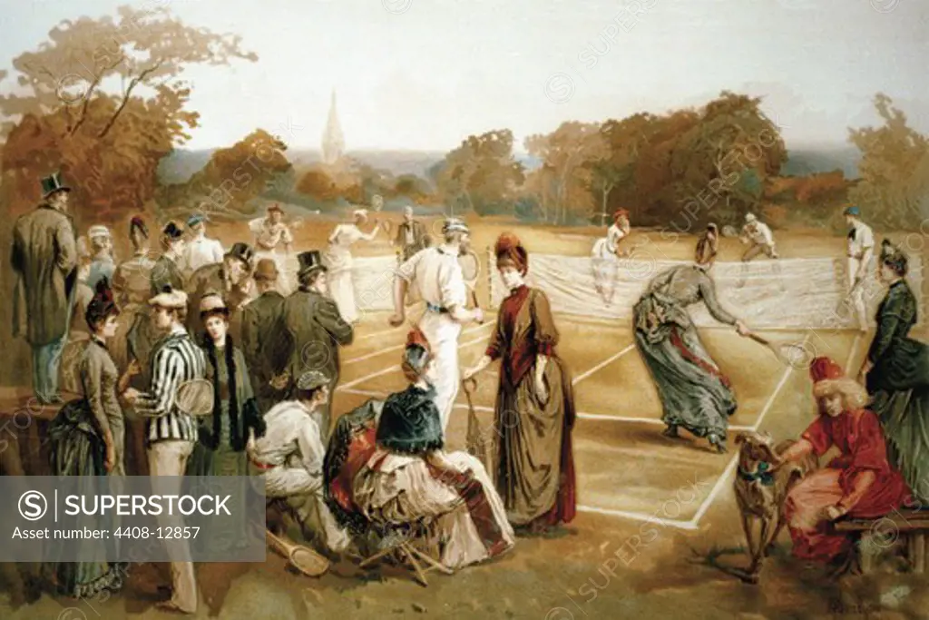 Victorian Tennis Match, Tennis