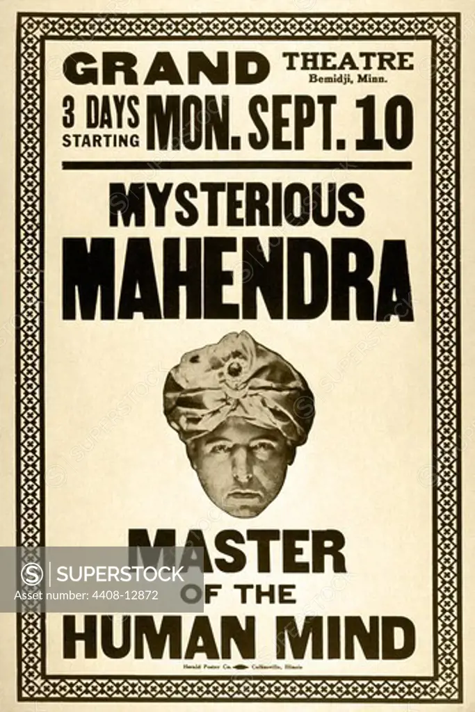 Mysterious Mahendra master of the human mind, Magic & Mesmer