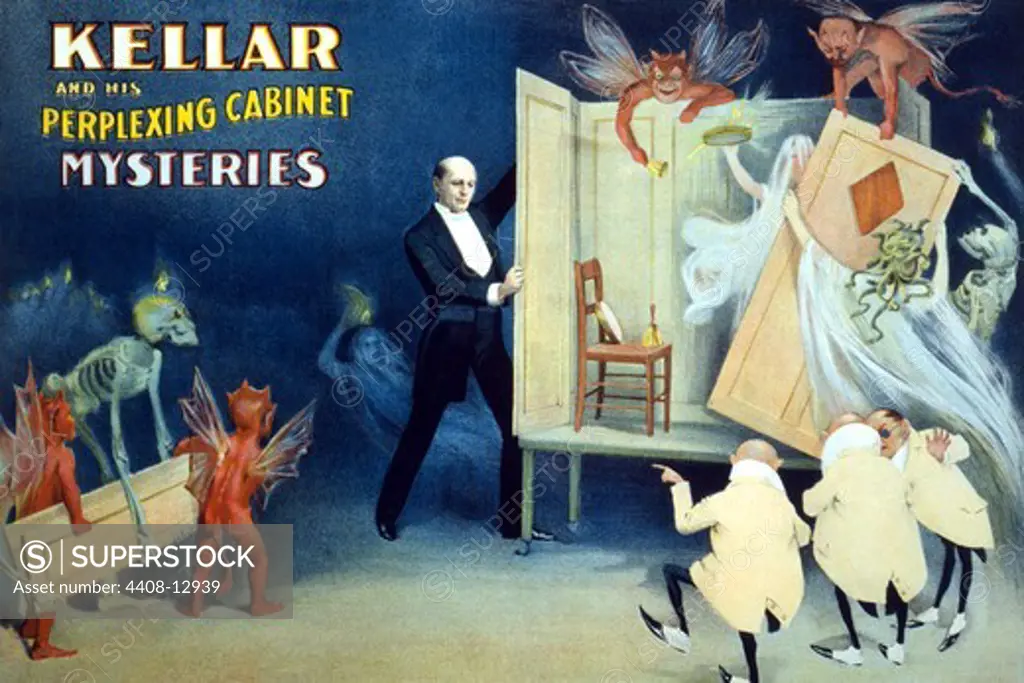 Kellar and his perplexing cabinet mysteries, Magic & Mesmer