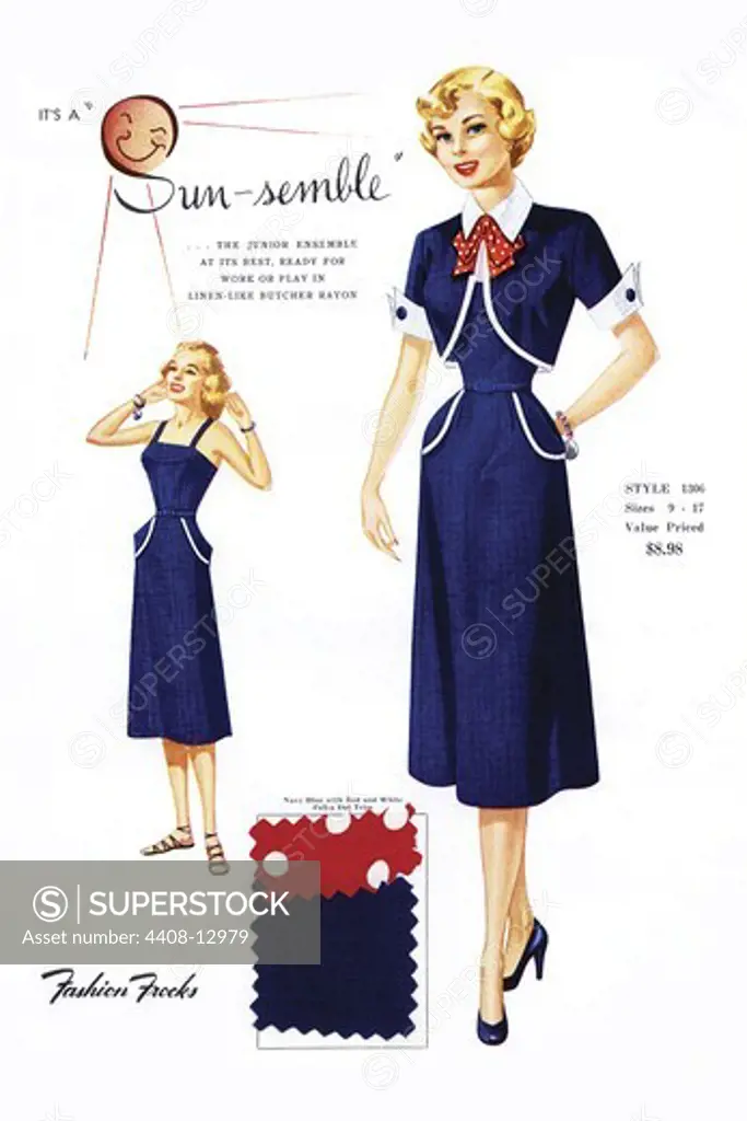 Sun-Semble, Fashion Frocks - America 1940's