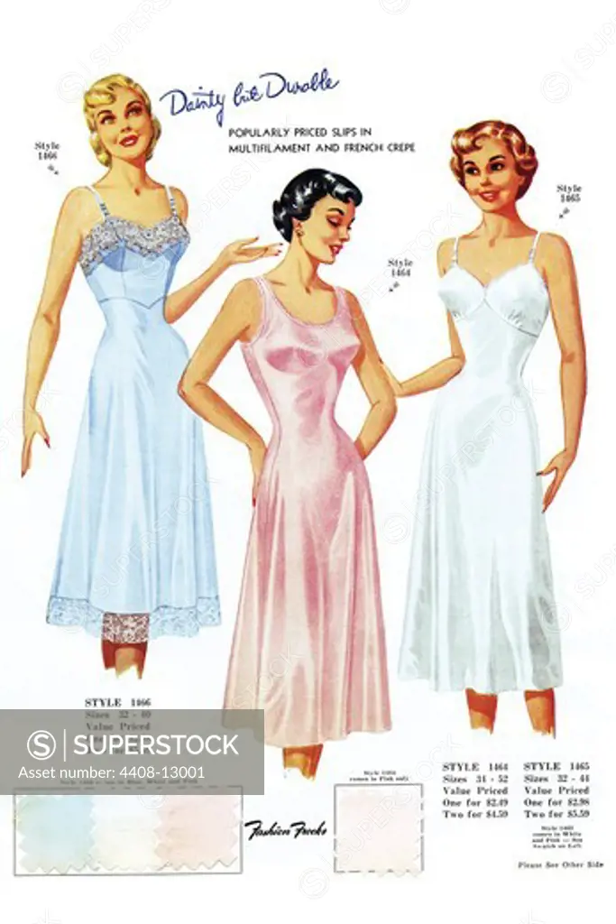 Dainty but Durable, Fashion Frocks - America 1940's