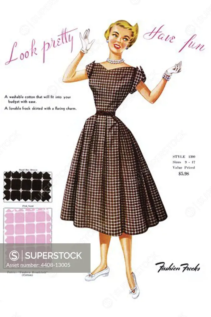 Look Pretty Have Fun, Fashion Frocks - America 1940's