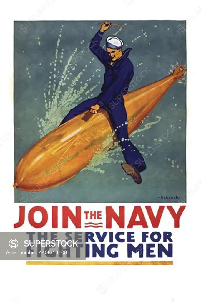 Join the Navy, the service for fighting men, U.S. Navy
