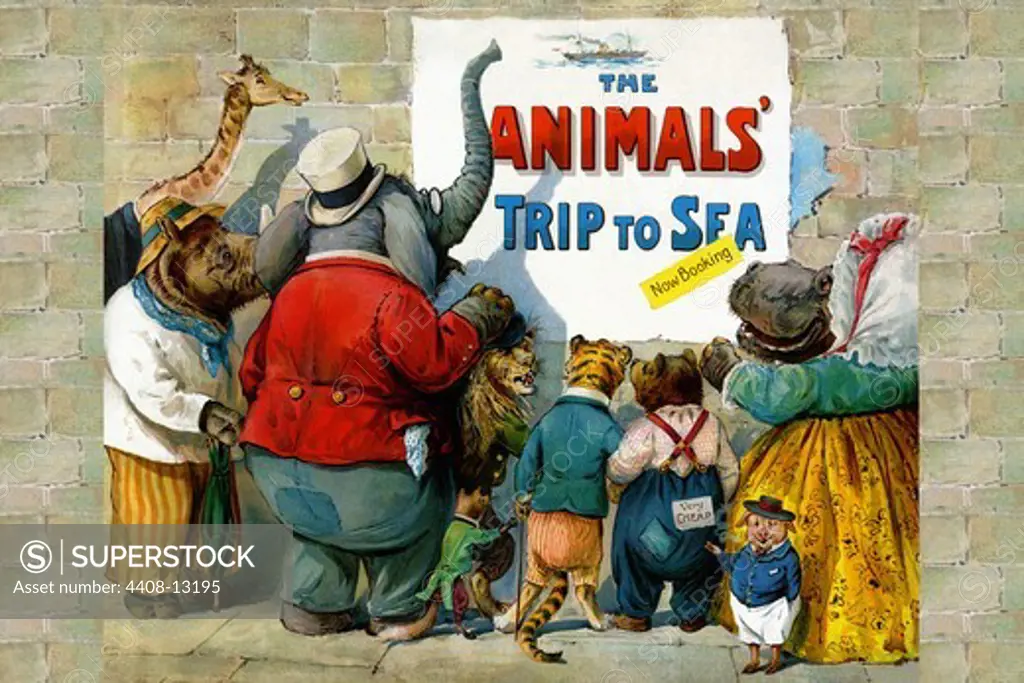 Animals Trip to the Sea, Anthropomorphic Animals