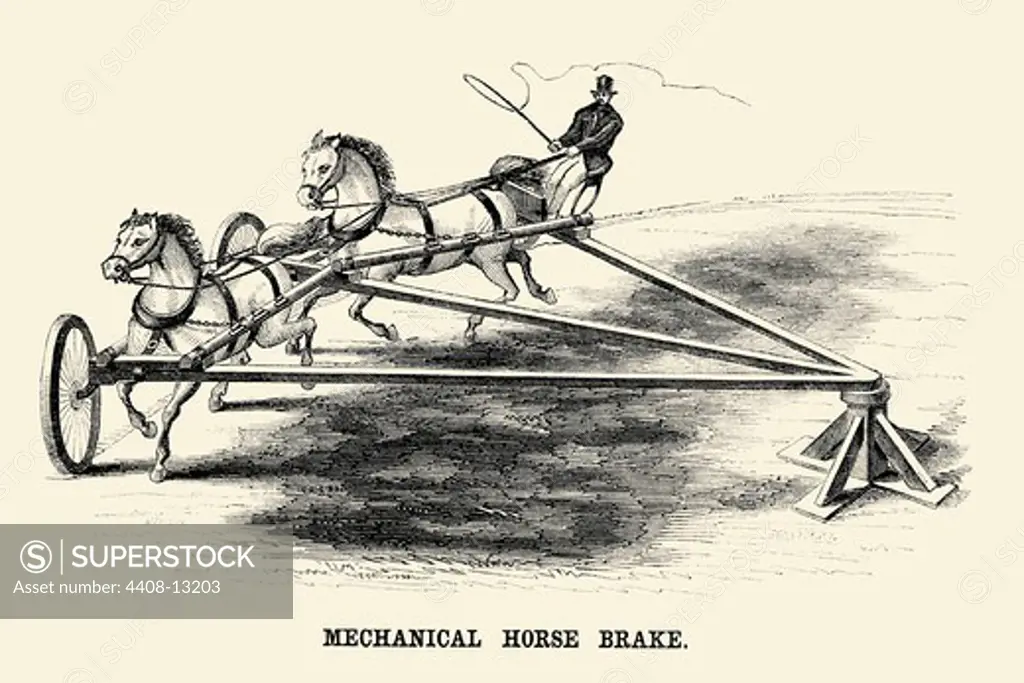Mechanical Horse Brake, Farm Machinery