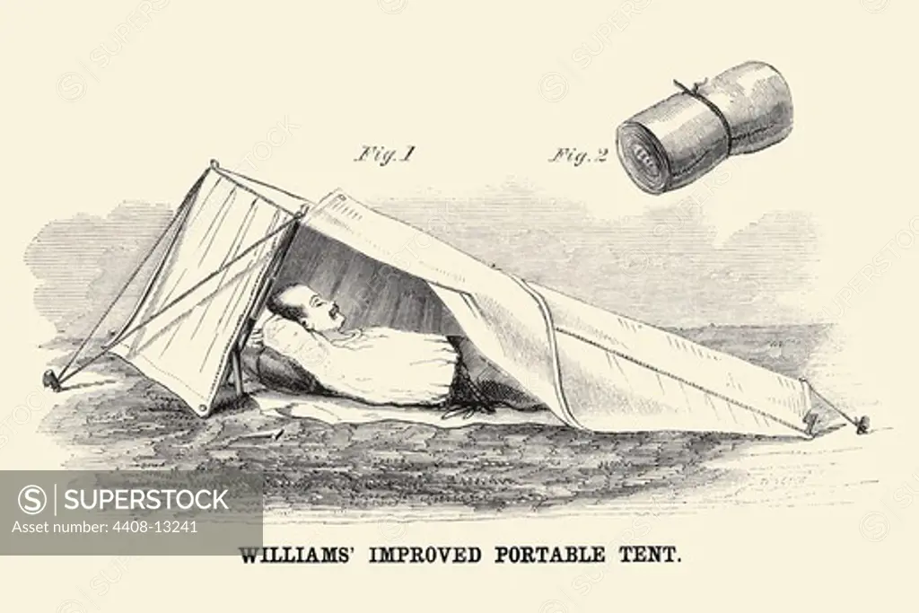 William's Improved Portable Tent, Industrial America - Invention