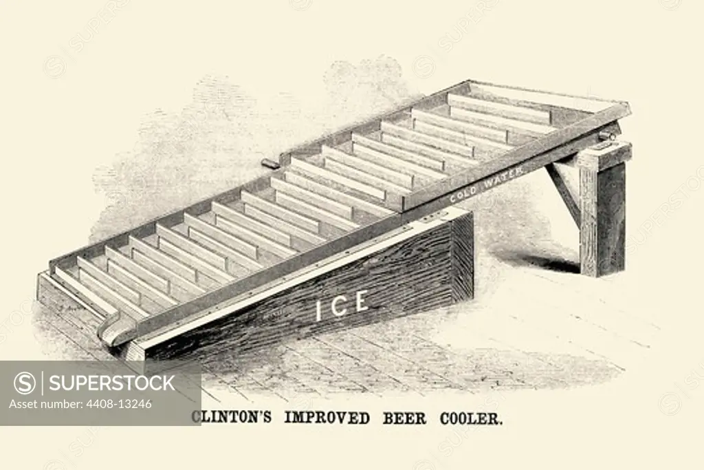 Clinton's Improved Beer Cooler, Industrial America - Invention