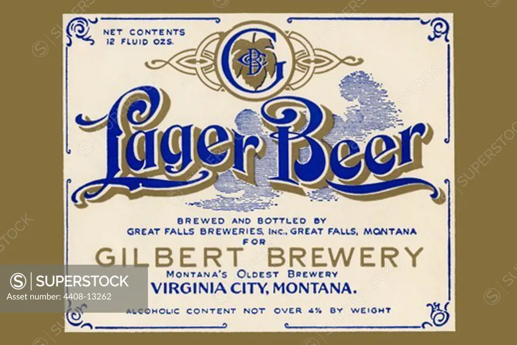 Gilbert Brewery Lager Beer, Beer
