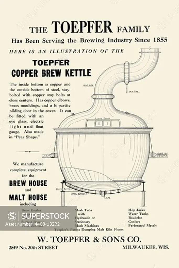 Toepfer Copper Brew Kettle, Beer