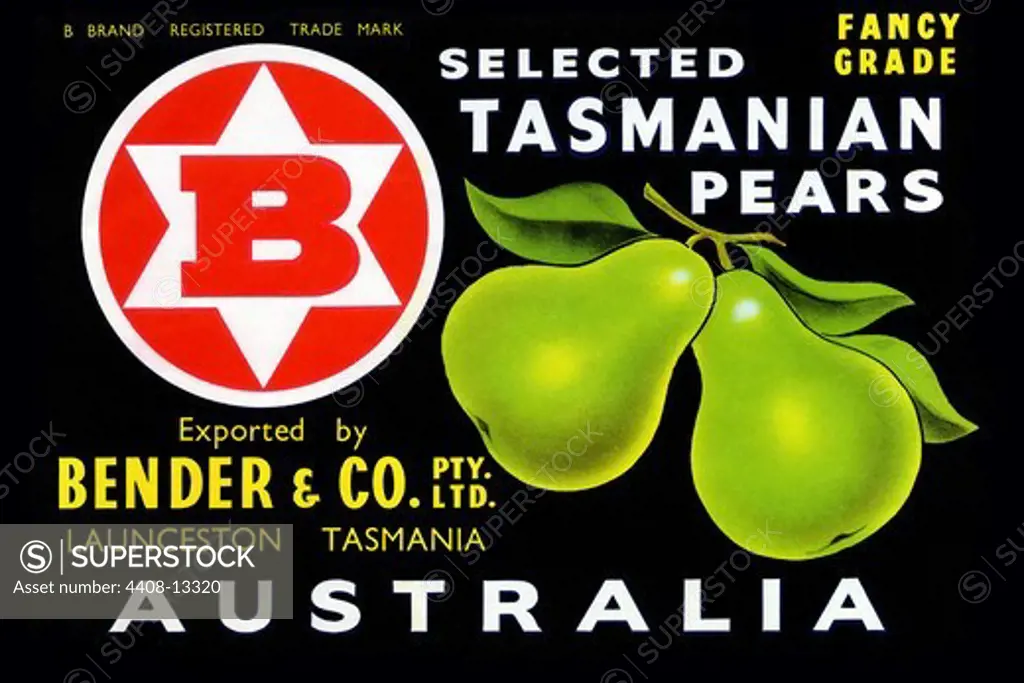 Bender & Co. Selected Tasmanian Pears, Fruits & Vegetables