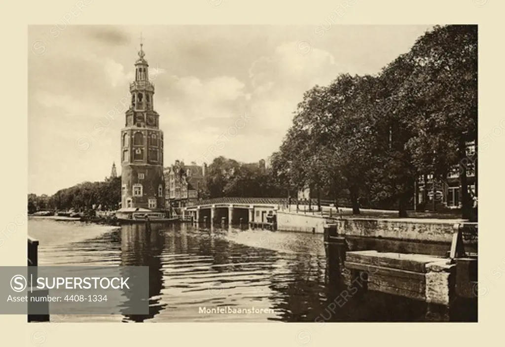 Montelbaanstoren, Amsterdam, Amsterdam - 1920's Photography
