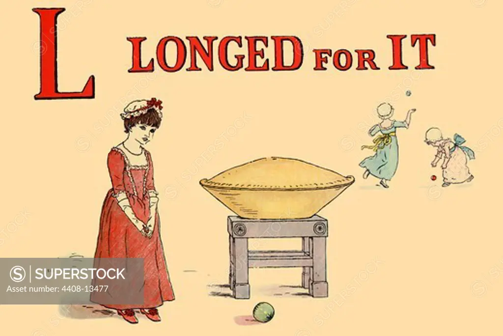 L - Longed for It, Victorian Children's Literature - Kate Greenaway