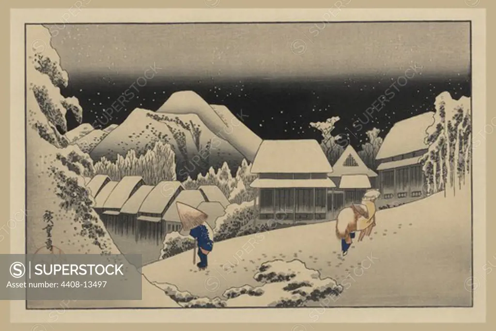 Kanbara, Japanese Prints - Hiroshige