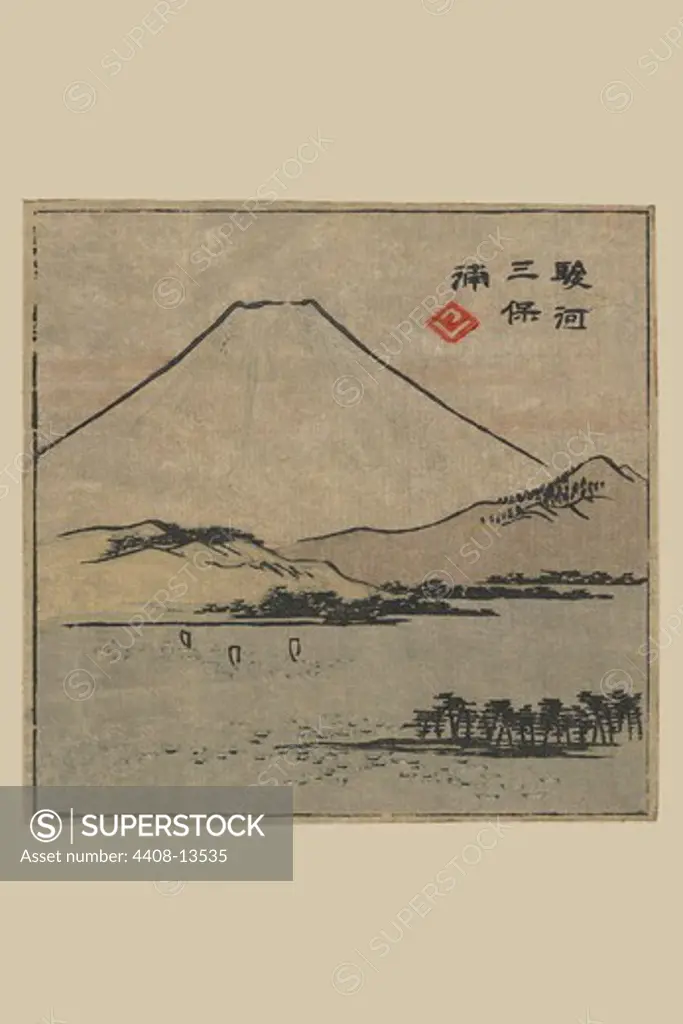Miho Bay in Suruga (Suruga miho no ura), Japanese Prints - Hiroshige