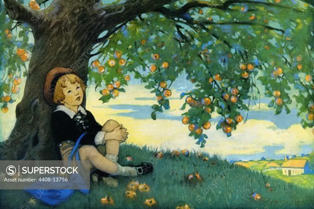 Boy Under an Apple Tree, Jessie Willcox Smith