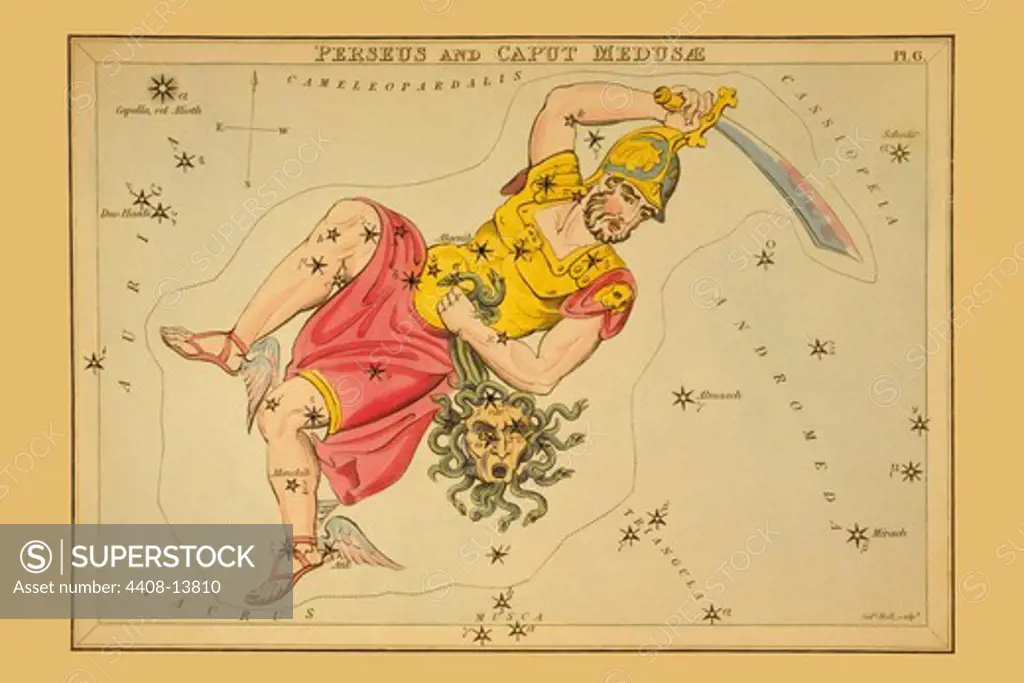 Perseus and Caput Medus_, Celestial & Astrological Charts