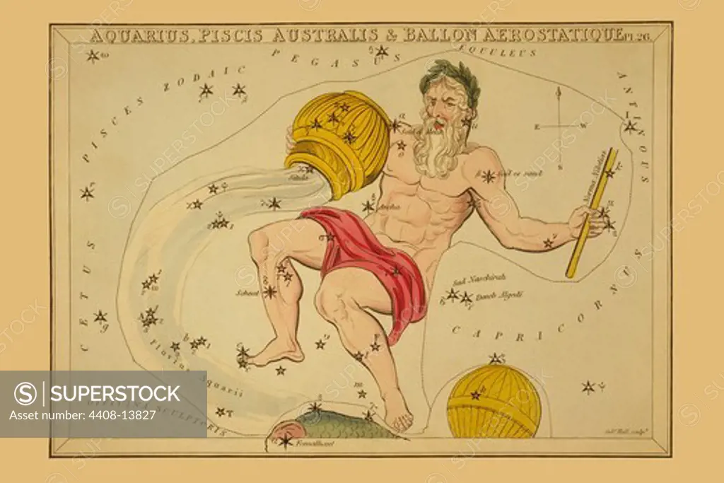 Aquarius, Piscis Australis & Ballon Aerostatique, Celestial & Astrological Charts