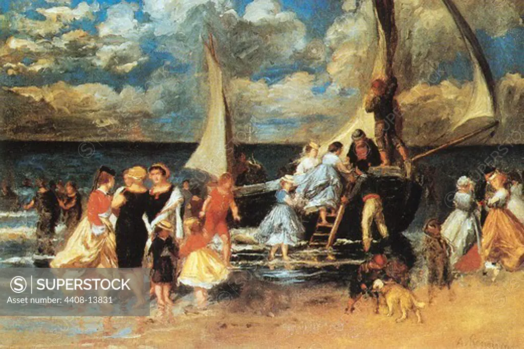 Return from a Boating Outing, Fine Art