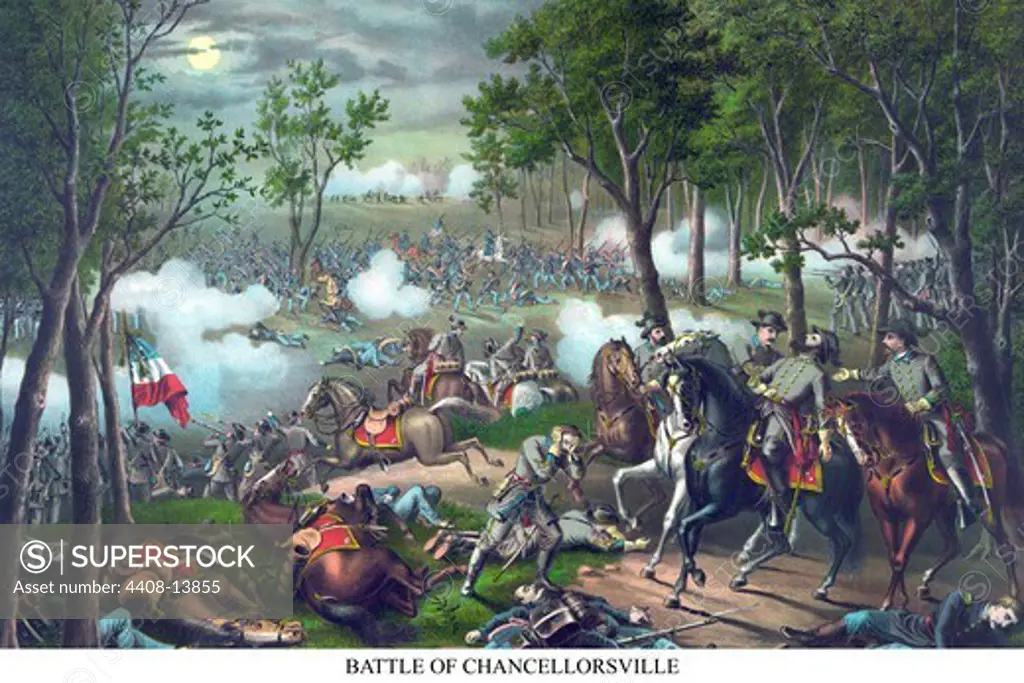 Battle of Chancellorsville or Spotsylvania Courthouse, Civil War - USA