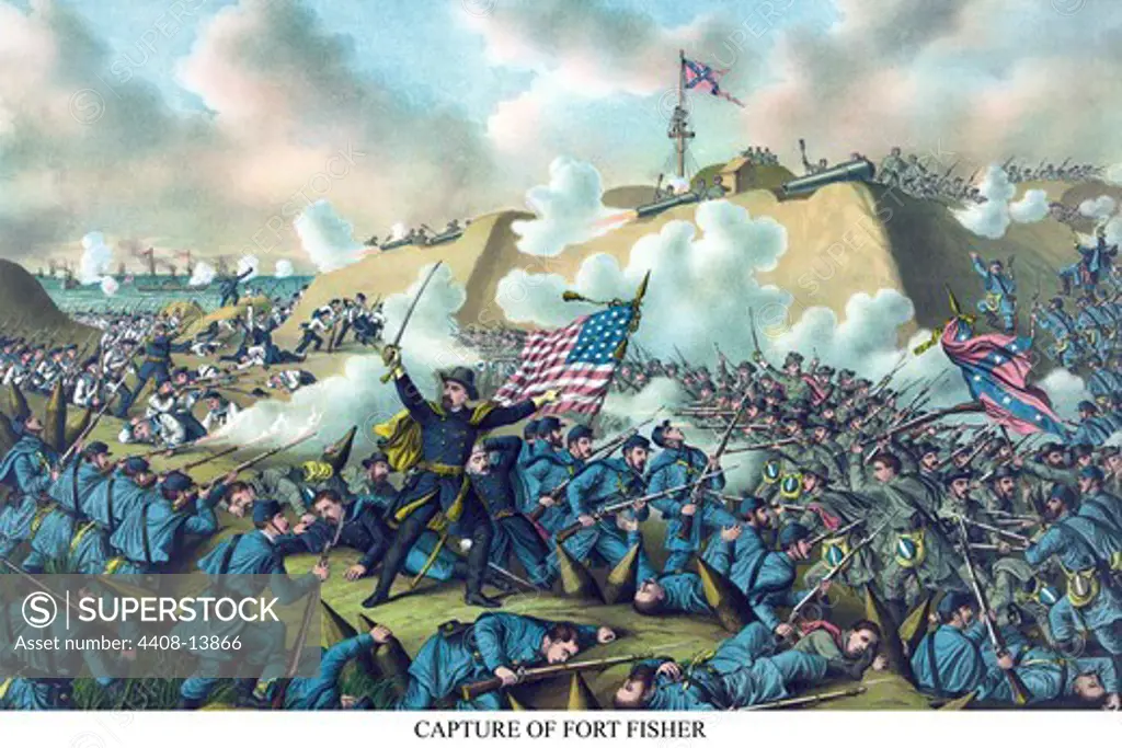 Storming of Ft. Fisher, North Carolina, Civil War - USA