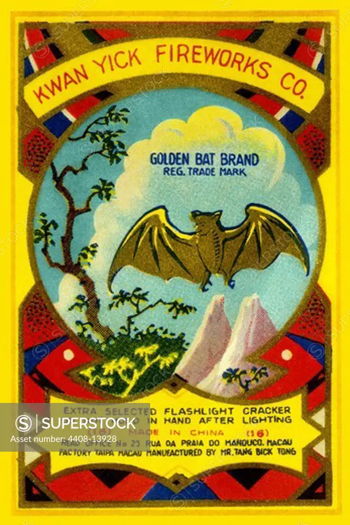 Golden Bat Firecrackers, Firecracker Labels