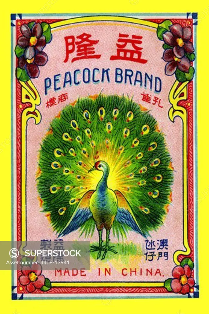 Peacock Brand, Firecracker Labels