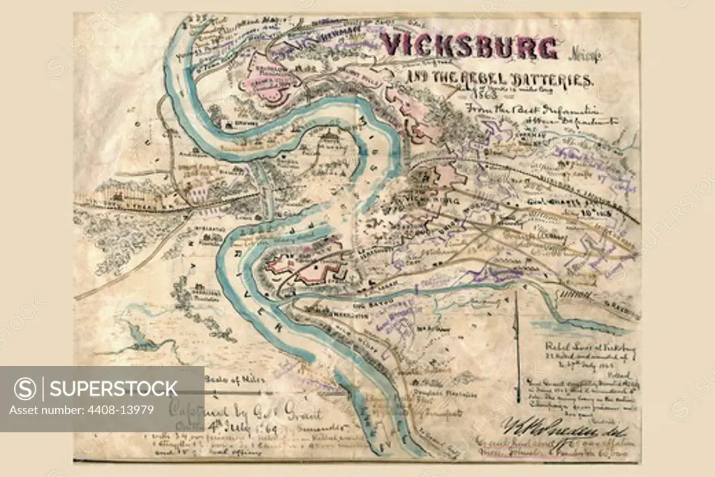 Siege of Vicksburg, Civil War - USA