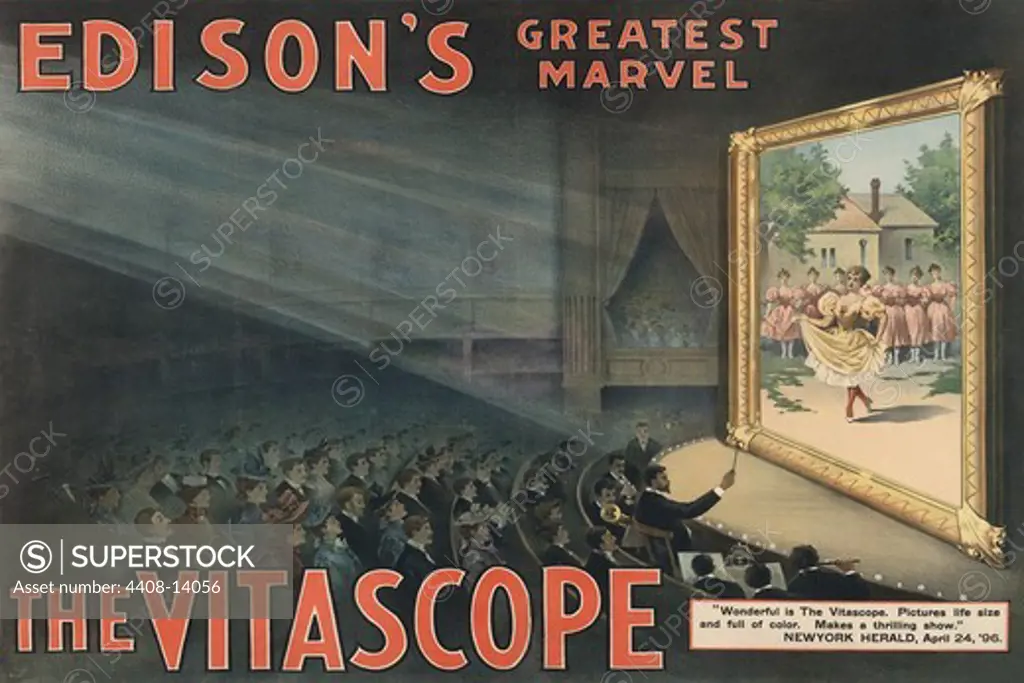 Edison's greatest marvel--The Vitascope, Vintage Film Posters