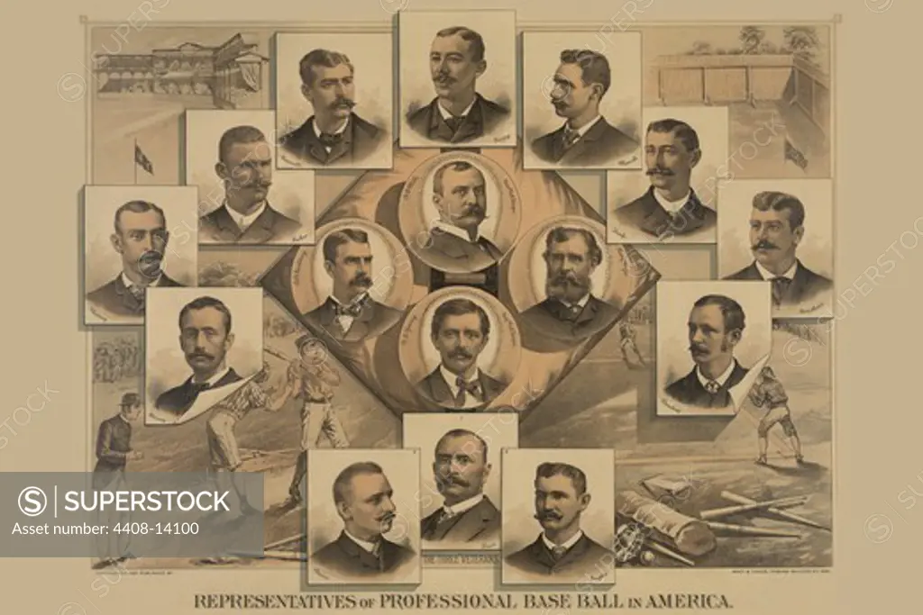 Representatives of professional baseball in America, Baseball