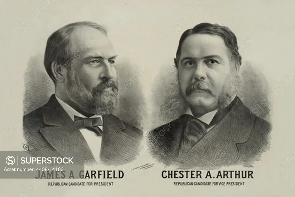 James A. Garfield Republican candidate for president - Chester A. Arthur Republican candidate for vice president , Famous Americans