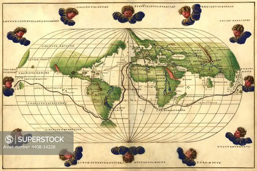 Winds of the World, Antique World Maps