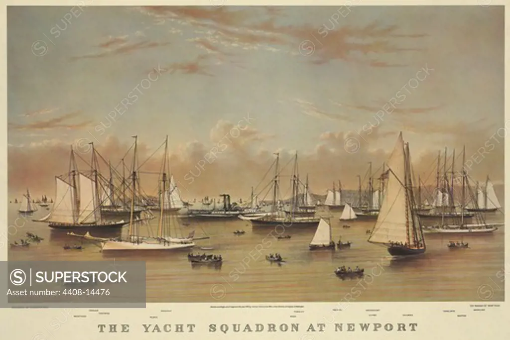 Yacht squadron at Newport, Small Yacths
