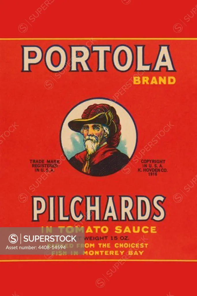 Portola Brand Pilchards, Seafood in Advertising