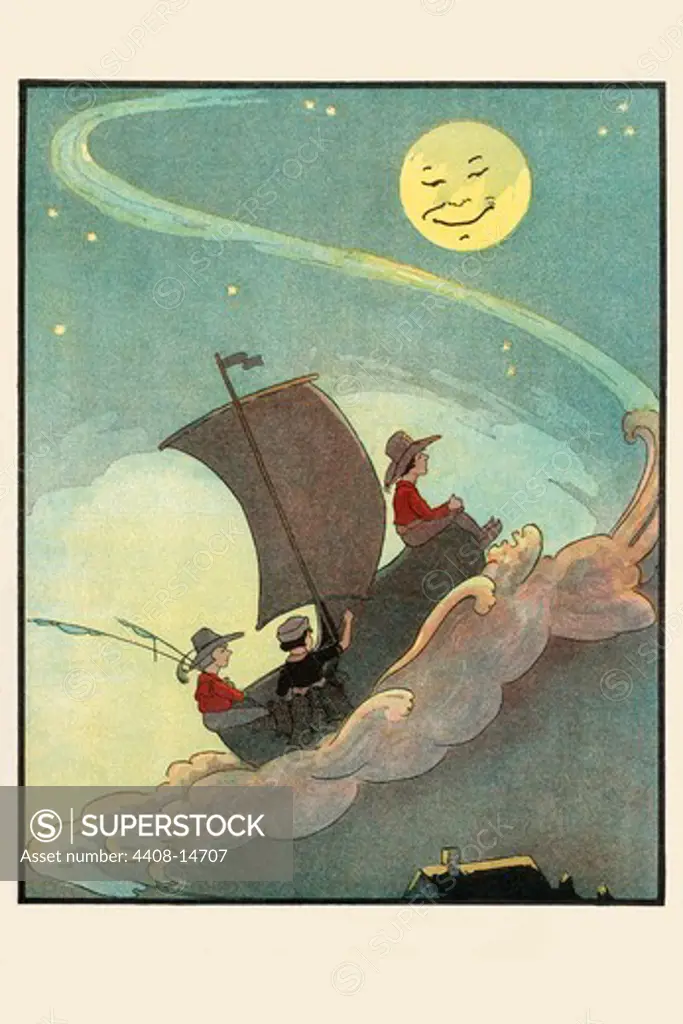 Sailing the Wooden Shoe by Moonlight, Storybook Kids