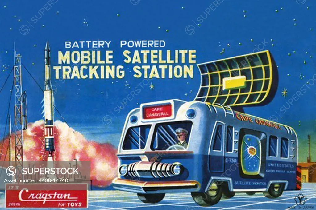 Mobile Satellite Tracking Station, Robots, ray guns & rocket ships