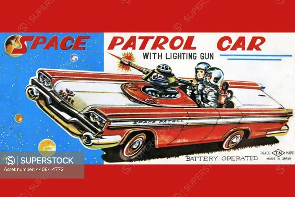 Space Patrol Car, Robots, ray guns & rocket ships