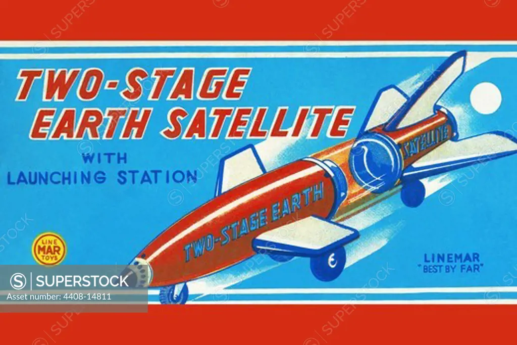 Two-Stage Earth Satellite, Robots, ray guns & rocket ships
