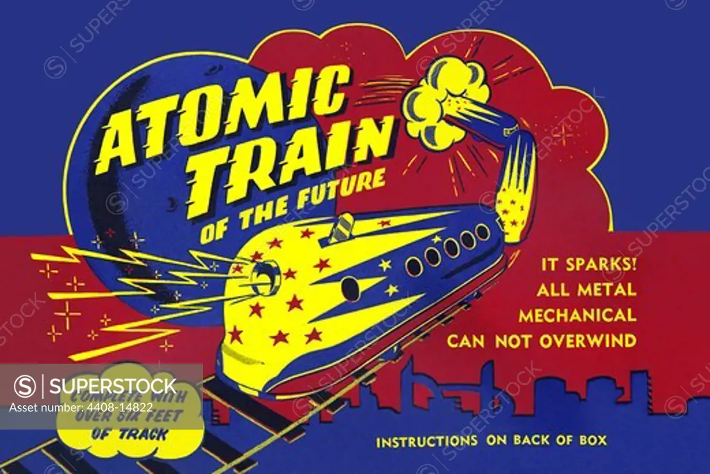 Atomic Train of the Future, Robots, ray guns & rocket ships