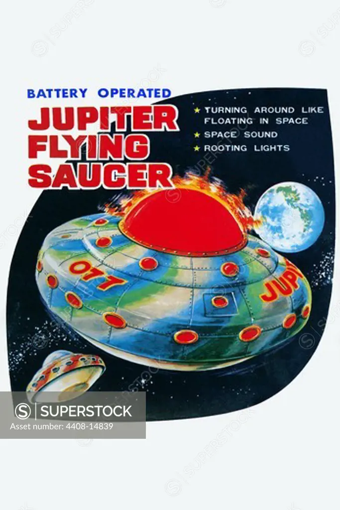 Jupiter Flying Saucer, Robots, ray guns & rocket ships