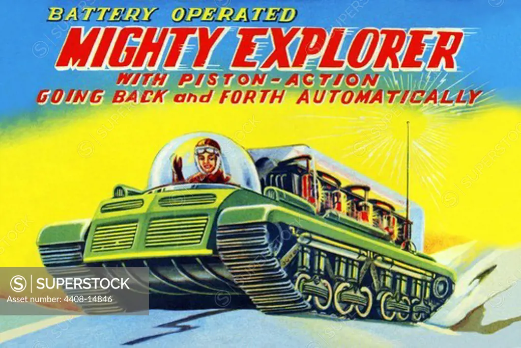 Mighty Explorer with Piston Action, Robots, ray guns & rocket ships