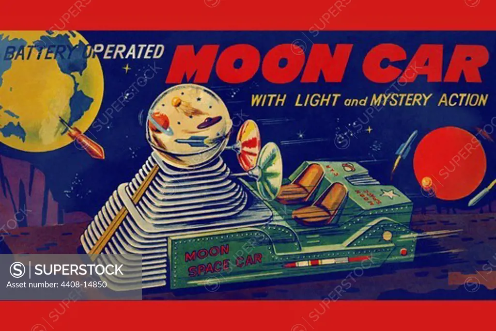 Moon Car, Robots, ray guns & rocket ships