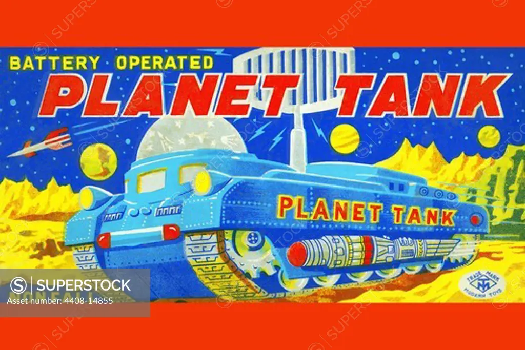 Planet Tank, Robots, ray guns & rocket ships