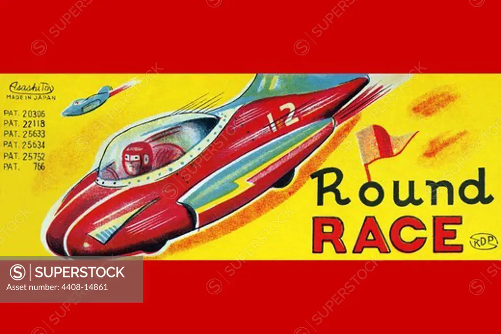 Round Race Rocket Car, Robots, ray guns & rocket ships