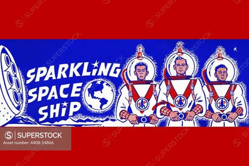 Sparkling Space Ship, Robots, ray guns & rocket ships