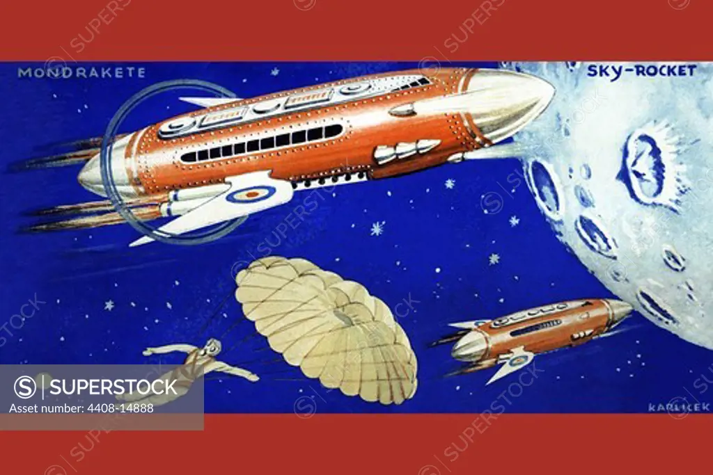 Mondrakete / Sky-Rocket, Robots, ray guns & rocket ships