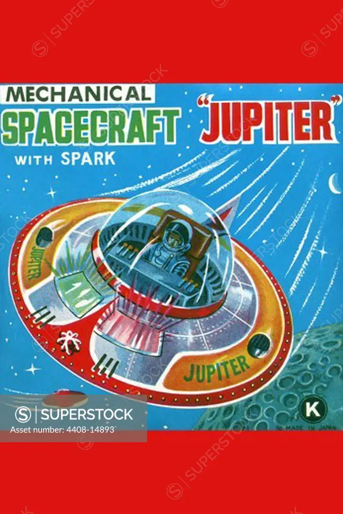 Mechanical Spacecraft Jupiter, Robots, ray guns & rocket ships