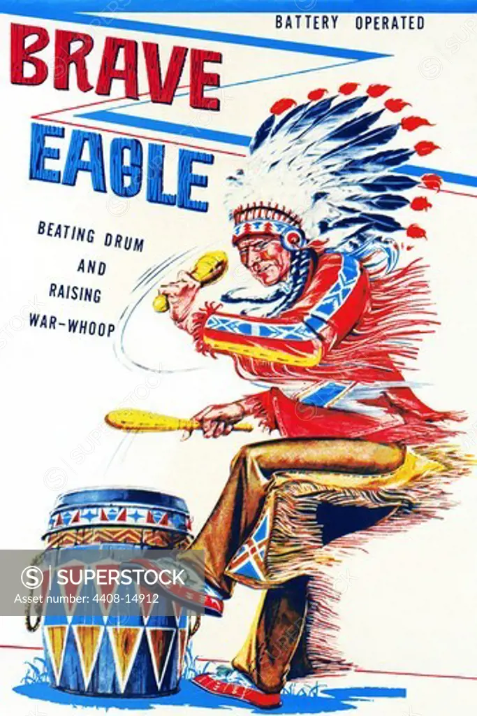 Brave Eagle, Vintage Toy Box Art