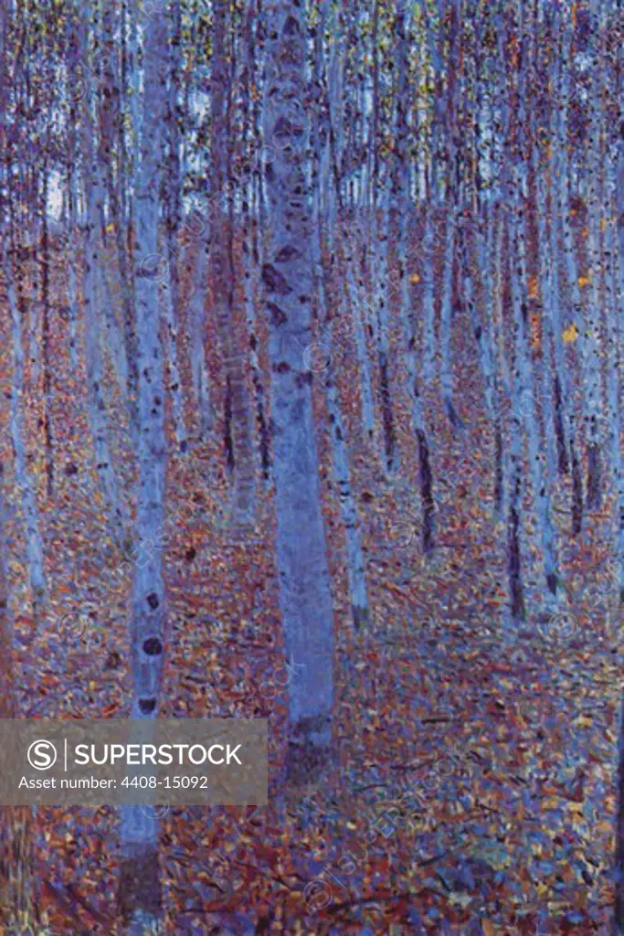 Beech Forest, Gustav Klimt Fine Art