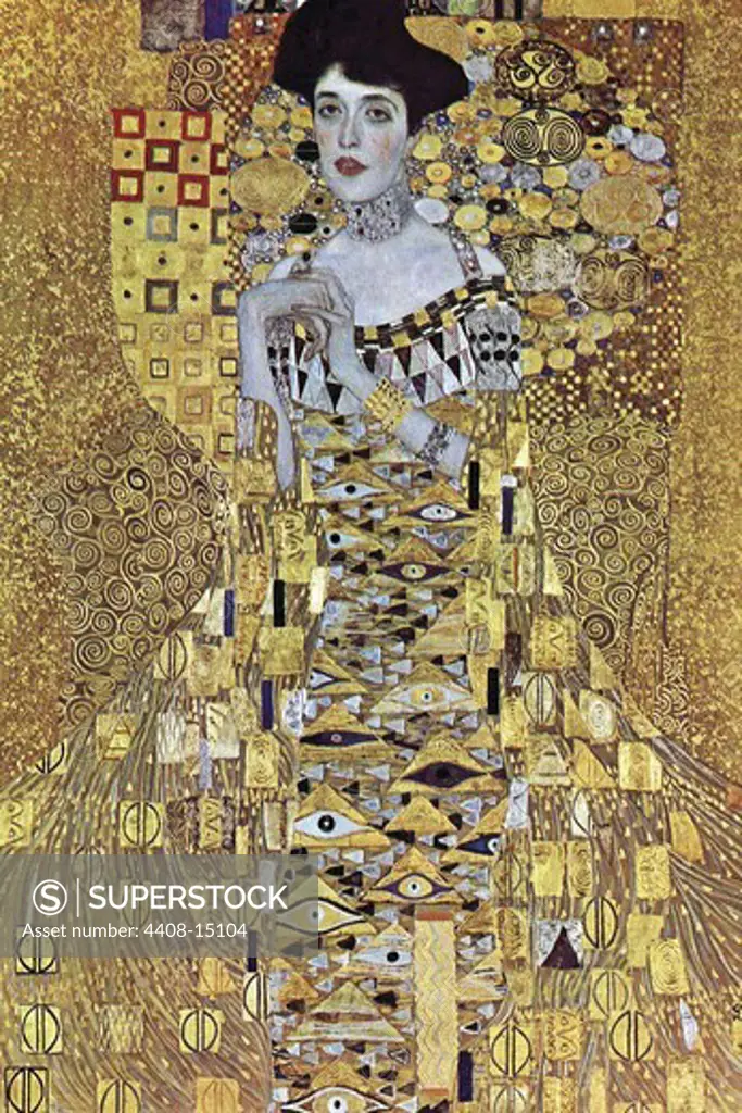 Portrait of Block-Bauer, Gustav Klimt   Fine Art
