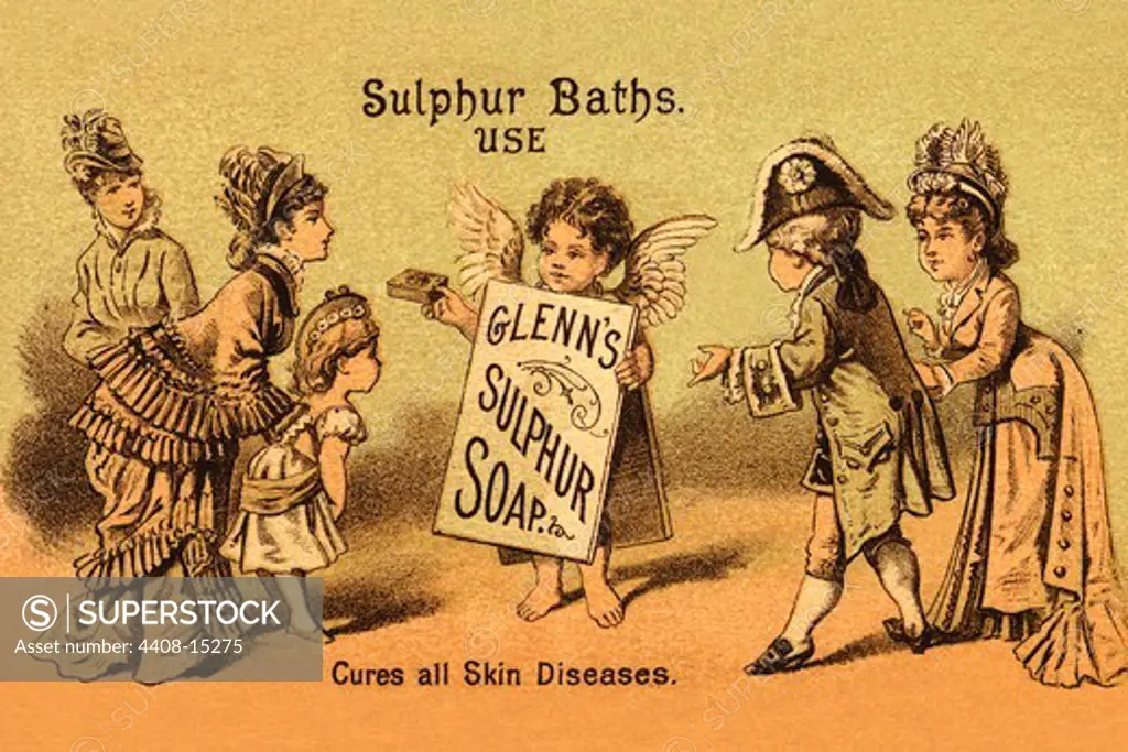 Glenn's Sulphur Soap - Cures all Skin Diseases, Medical - Dermatolgy